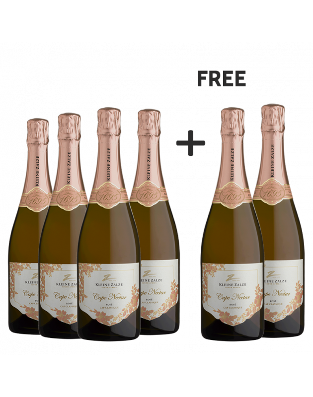 Kleine Zalze Cape Nectar Cap Classique Rosé NV Buy 4 and get 2 Free